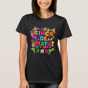Cinco De Mayo voor mannen vrouwen kinderen Mexicaa T-shirt