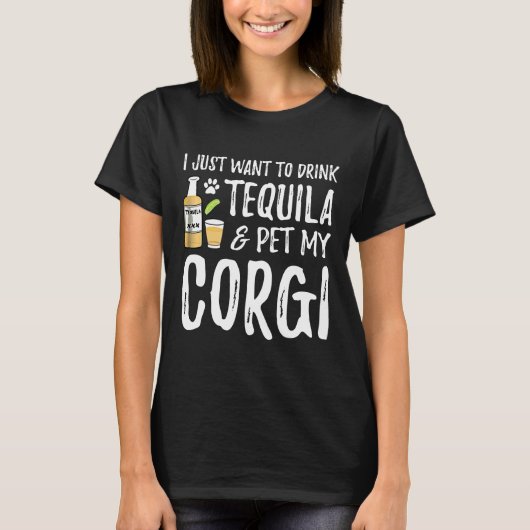 Cinco De Mayo Voor Tequila Corgi Hond Moeder T-shirt (Voorkant)