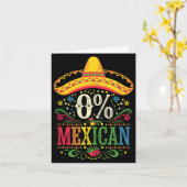 Cinco de mayo voor vrouwen 0% Mexicaans  Kaart (Gele Bloem)