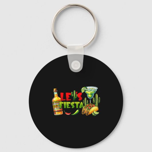 Cinco de mayo voor vrouwen fiesta squad  sleutelhanger (Voorkant)