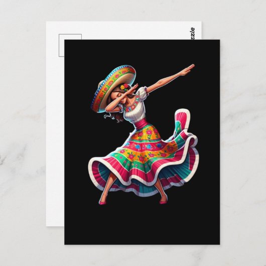 Cinco de Mayo Vrouw Briefkaart (Voorkant / Achterkant)