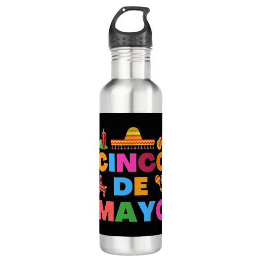Cinco De Mayo Waterfles (Voorkant)