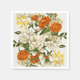 Cinco De Mayo-Waterverf floral Servet