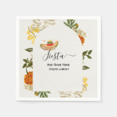 Cinco De Mayo-Waterverf floral Servet (Voorkant)