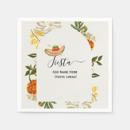 Cinco De Mayo-Waterverf floral Servet