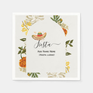 Cinco De Mayo-Waterverf floral Servet