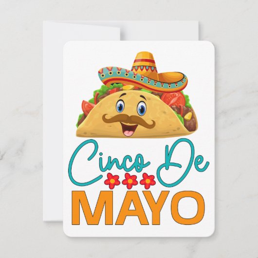 Cinco de Mayo wenskaarten, originele kunst Feestdagenkaart (Voorkant)