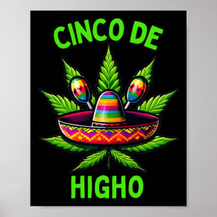 Cinco De Mayo Wiet Grappige Stoner Humor  Poster