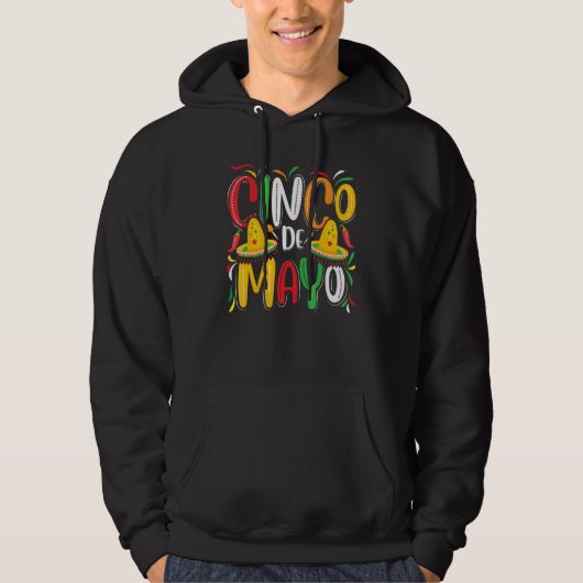 Cinco De Mayo Women Men Mexican Party 5 De Mayo Hoodie (Voorkant)