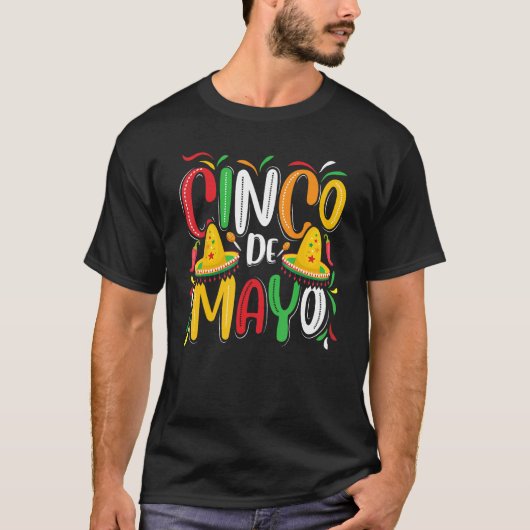 Cinco De Mayo Women Men Mexican Party 5 De Mayo T-shirt (Voorkant)