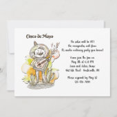 Cinco de Mayo Zanger Uitnodiging (Voorkant)