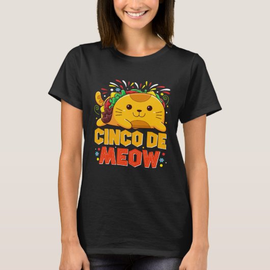 Cinco De Meo  Mexican Cat Cinco De Mayo Costume Ta T-shirt (Voorkant)