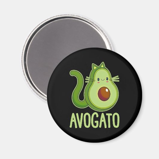 Cinco De Meow Avogato Cat Avocado Magneet (Voorkant / Achterkant)
