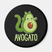 Cinco De Meow Avogato Cat Avocado Magneet (Voorkant)
