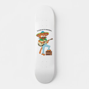 "Cinco de Meow" Cartoon Mustache Cat Persoonlijk Skateboard