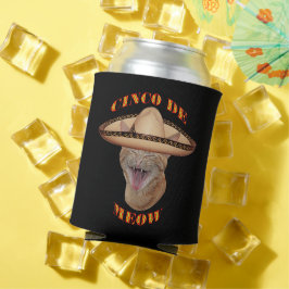 Cinco de Meow Cat Cinco de Mayo Mexico Blikjeskoeler