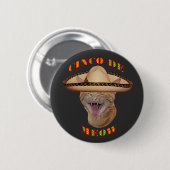 Cinco de Meow Cat Cinco de Mayo Mexico Pinback Ronde Button 5,7 Cm (Voorkant /achterkant)