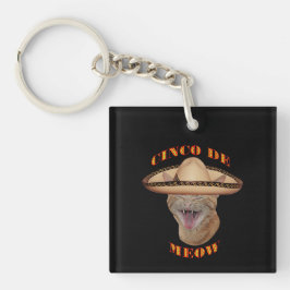 Cinco de Meow Cat Cinco de Mayo Mexico Sleutelhanger