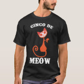 Cinco De Meow Cat Lover Cinco de Mayo T-shirt (Voorkant)