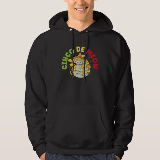 Cinco de Meow Cat Mexico Pride Mexican Cinco De M Hoodie