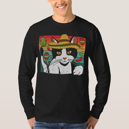 Cinco de Meow Cat  Mexico Pride Mexican Cinco De M T-shirt (Voorkant)