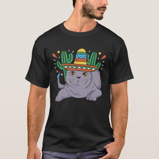 Cinco de Meow Cat  Mexico Pride Mexican Cinco De M T-shirt (Voorkant)