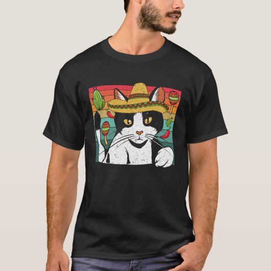 Cinco de Meow Cat Mexico Pride Mexican Cinco De M T-shirt (Voorkant)