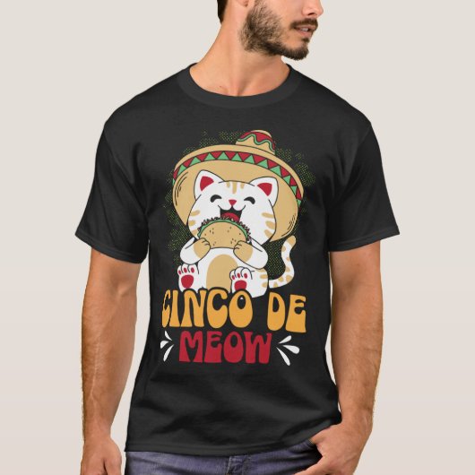 Cinco de Meow Cat Mexico Pride Mexican Cinco De Ma T-shirt (Voorkant)