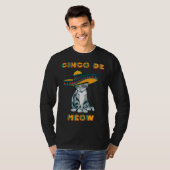 Cinco de Meow Cinco de Mayo Fifth May Mexico Fiest T-shirt (Voorkant volledig)