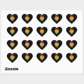 Cinco de Meow Cinco de Mayo Funny Tacos Cat Lover Hart Sticker (Vel)