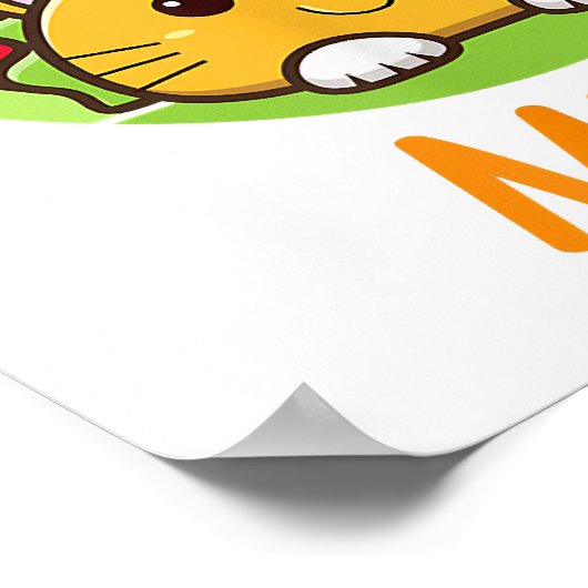 Cinco de Meow Cinco de Mayo Funny Tacos Cat Lover Poster (Hoek)