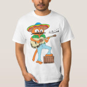 Cinco de Meow Cinco de Mayo Mexican Cartoon Cat T-shirt (Voorkant)