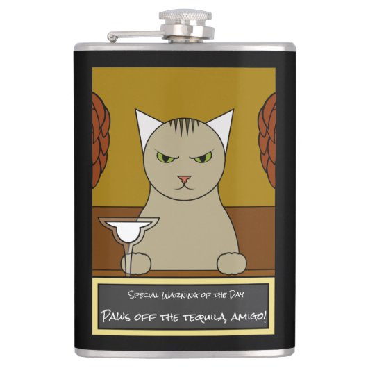 Cinco de Meow Flask Heupfles (Voorkant)