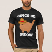 CINCO DE MEOW FUNNY CAT T-SHIRT T-SHIRTS (Voorkant)