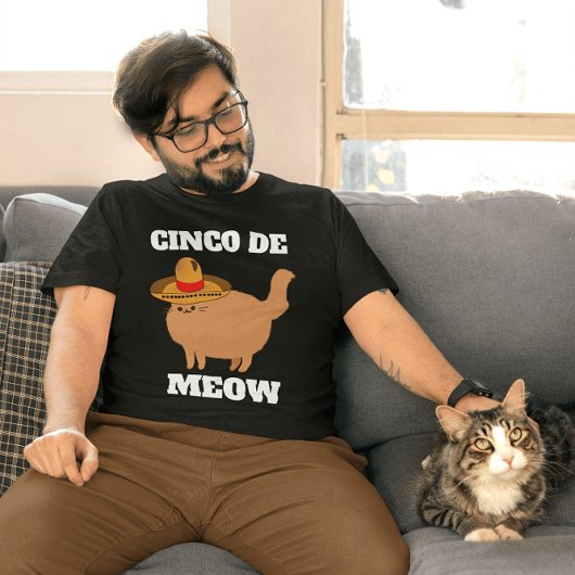 CINCO DE MEOW FUNNY CAT T-SHIRT T-SHIRTS