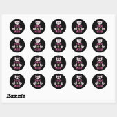 Cinco De Meow Kat Cinco De Mayo Grappige Schedel K Ronde Sticker (Vel)