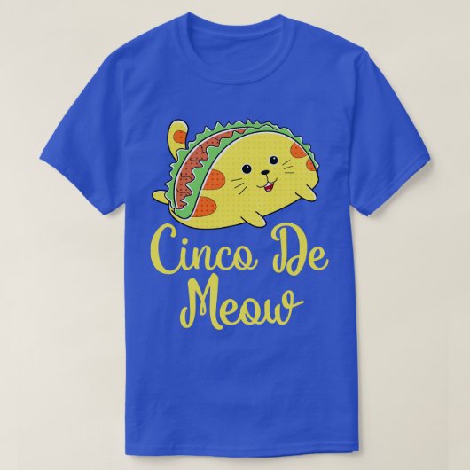 Cinco De Meow T-shirt (Design voorkant)