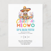 Cinco De Meowo Leuk Cat Fiesta Feestthema (Voorkant)