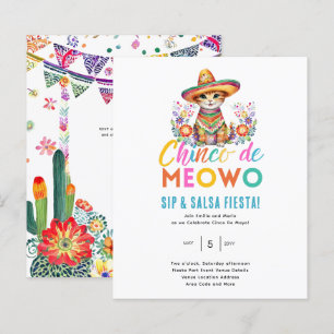 Cinco De Meowo Leuk Cat Fiesta Feestthema