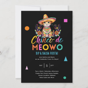 Cinco De Meowo Leuke Kat Fiesta Feesttijd Kaart
