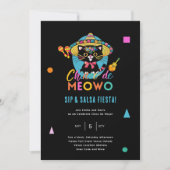 Cinco De Meowo Plezierfeest Kat Mayo Feestje Kaart (Voorkant)