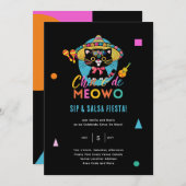 Cinco De Meowo Plezierfeest Kat Mayo Feestje Kaart (Voorkant / Achterkant)
