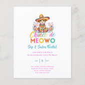 Cinco De Meowo Sla en Salsa Grappig Feest Kat (Voorkant)
