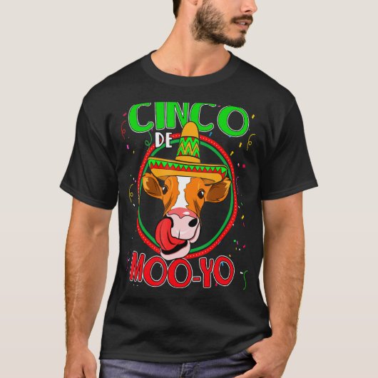 Cinco De Moo Yo Vaarskoe Cincomayo T-shirt (Voorkant)