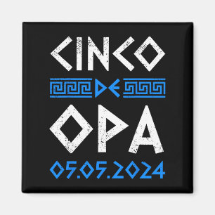 Cinco De Opa Grappig Cinco De Mayo Orthodox Grieks Magneet