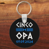 Cinco De Opa Grappig Cinco De Mayo Orthodox Grieks Sleutelhanger (Voorkant)