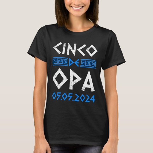 Cinco De Opa Grappig Cinco De Mayo Orthodox Grieks T-shirt (Voorkant)