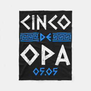 Cinco De Opa Grappige Cinco De Mayo Orthodoxe Grie Fleece Deken