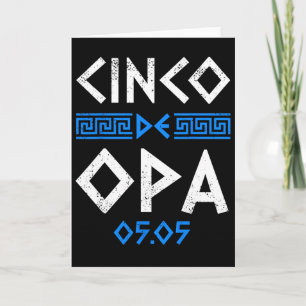 Cinco De Opa Grappige Cinco De Mayo Orthodoxe Grie Kaart