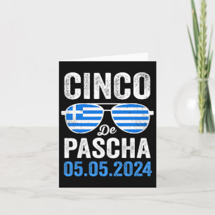 Cinco De Pascha Griekenland Vlag Grappig Grieks Pa Kaart